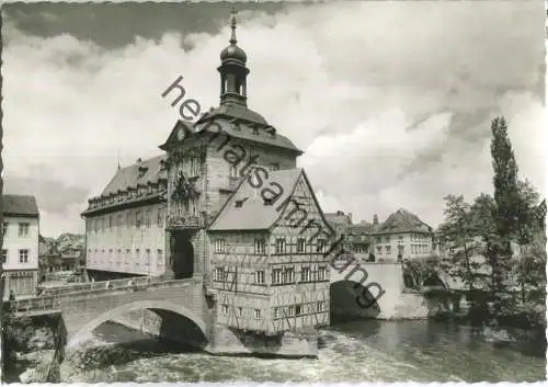 Bamberg - Altes Rathaus - Foto-Ansichtskarte - Verlag W. Tillig Bamberg