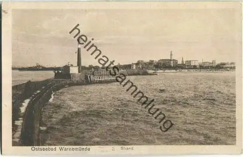 Warnemünde - Strand - Verlag M. Glückstadt & Münden Hamburg