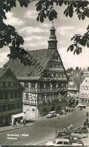 Backnang - Rathaus - Foto-Ansichtskarte - ohne AK-Einteilung