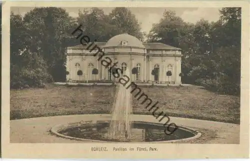 Schleiz - Pavillon im Fürstlichen Park - Verlag Trinks & Co Leipzig