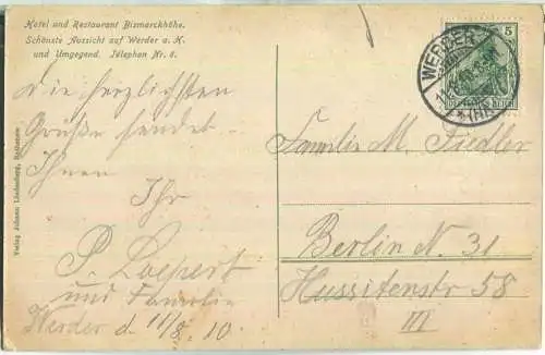 Werder-Havel - Blick von der Bismarckhöhe - Verlag Johann Lindenberg Rathenow