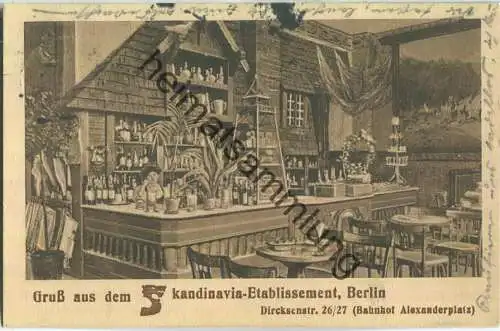 Skandinavia-Etablissement Dircksenstrasse 26/27 - Bahnhof Alexanderplatz