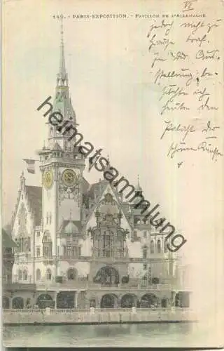 Paris - Pavillon de l'Allemagne - Exposition Universelle 1900