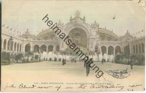 Paris - Palais de l'Electricite & Chateau d'Eau - Exposition Universelle 1900