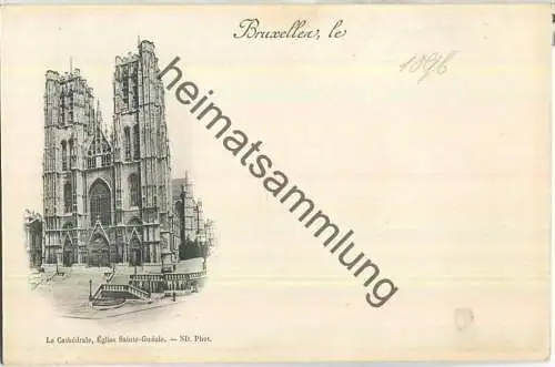 Bruxelles - La Cathedrale - ohne Verlagsangabe ca. 1895