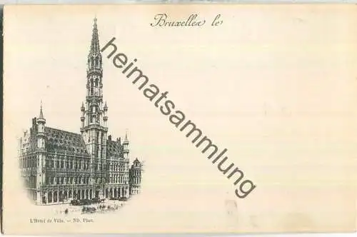 Bruxelles - L'Hotel de Ville - ohne Verlagsangabe ca. 1895