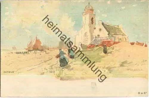 Katwijk - signiert H. Lassiers - Verlag D & Cie ca. 1895