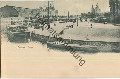 Amsterdam - Kanal - Verlag Römmler & Jonas Dresden ca. 1895