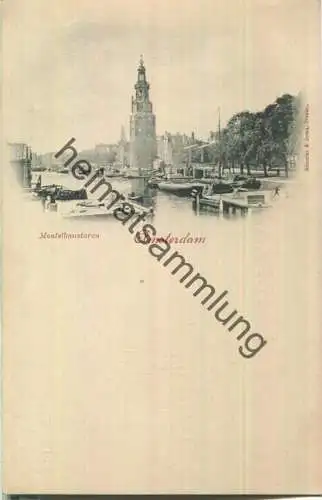 Amsterdam - Montelbanstoren - Verlag Römmler & Jonas Dresden ca. 1895