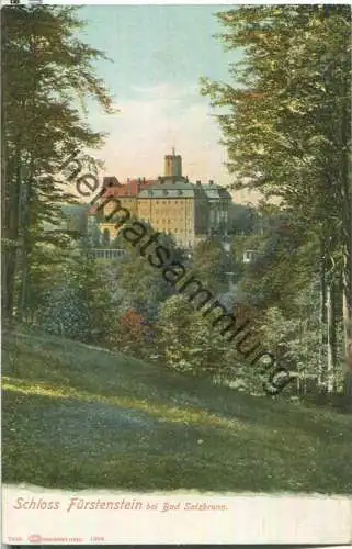 Schloss Fürstenstein - Zamek Ksiaz - Verlag Louis Glaser 1904