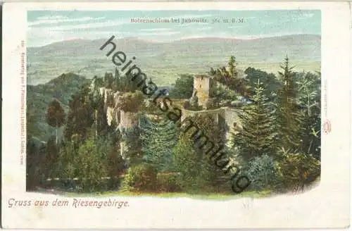 Zamek Bolczow - Bolzenschloss bei Jannowitz - Verlag F. Pietschmann Landshut in Schlesien 1900