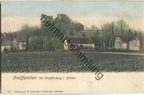 Burg Greiffenstein - Zamek Gryf - Greiffenberg - Verlag C. Schwager Dresden