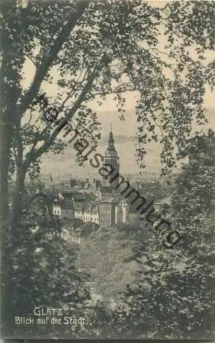 Glatz - Blick auf die Festung - Verlag Gebr. Heberlein Zwickau 1909