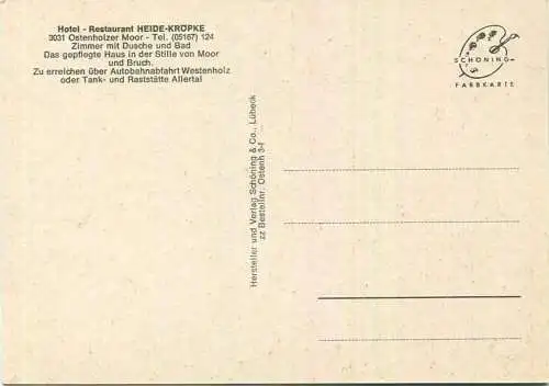 Ostenholzer Moor - Hotel Heide-Kröpke - AK Großformat