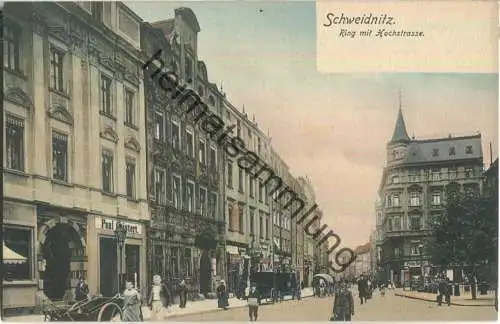 Swidnica - Schweidnitz - Ring mit Hochstrasse - Verlag C. Schwager Nachfolger Dresden ca. 1900