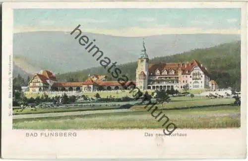 Bad Flinsberg - Swieradow-Zdroj - Das neue Kurhaus - Verlag Max Leipelt Warmbrunn ca. 1900