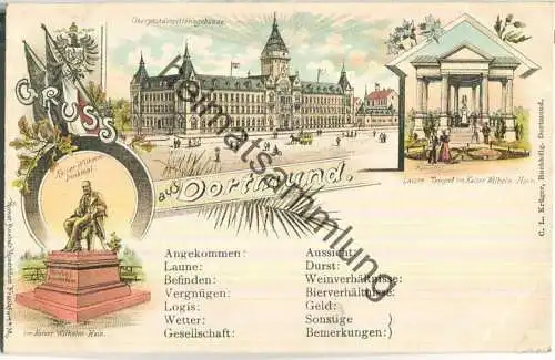 Dortmund - Oberpostdirectionsgebäude - Luisen-Tempel - Verlag Rosenblatt Frankfurt