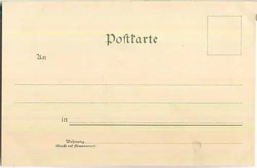 Barmen - Gewerbeschule - Alter Markt mit Strassenbahn - Verlag J. C. Scholl Barmen ca. 1895