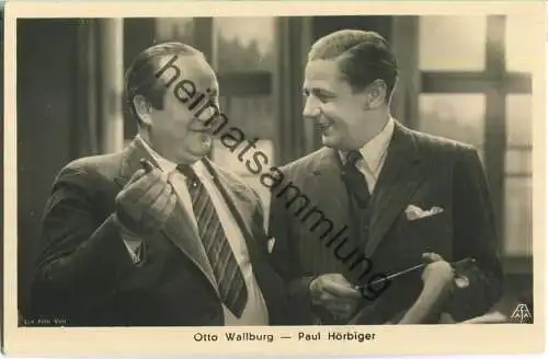 Paul Hörbiger - Otto Wallburg - Verlag Amag = Albrecht & Meister AG Berlin Iris 6627