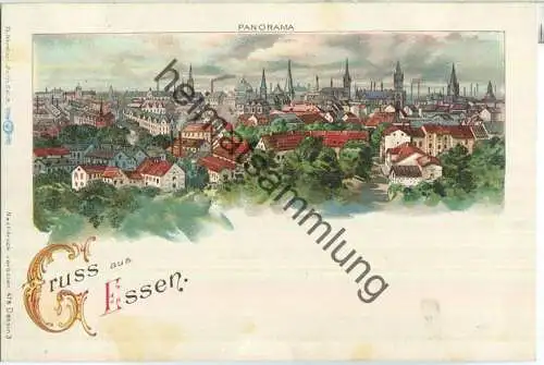 Essen - Panorama - Verlag Th. Wendisch Berlin ca. 1895