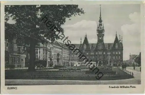 Elbing - Elblag - Friedrich-Wilhelm Platz - ohne Verlagsangabe ca. 1940