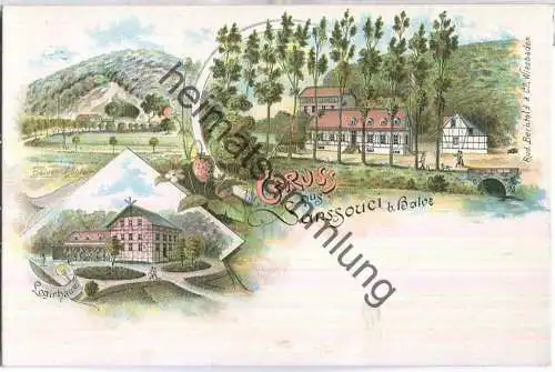 Sanssouci bei Balve - Logierhaus - Verlag Rud. Bechtold & Co Wiesbaden ca. 1895