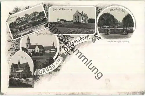 Poppelsdorf - Kloster - Venusberg - Kreuzberg - Verlag Jos. Schäfer Poppelsdorf ca. 1895