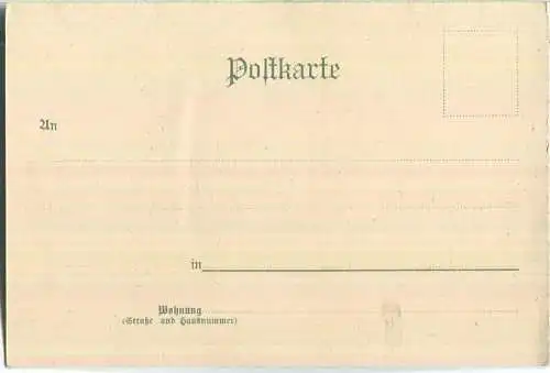 Künstlerkarte Bergmannsleben - Bremsberg - Glück auf - gezeichnet von J. Gerscha - Verlag F. Ullmann Zwickau ca. 1895