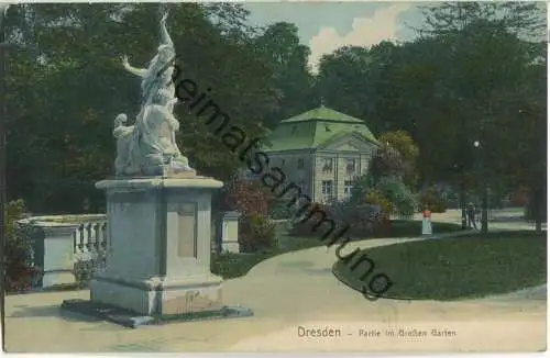 Dresden - Grosser Garten - Verlag Curt Krause Dresden 1905