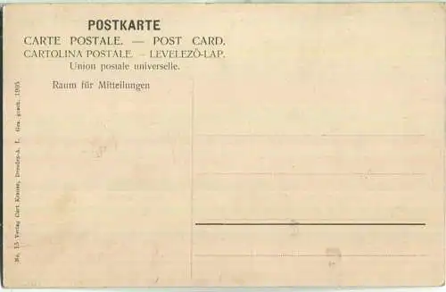 Dresden - Grosser Garten - Radfahrbahn - Verlag Curt Krause Dresden 1905