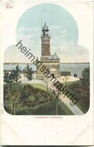 Kiel - Leuchtturm bei Holtenau - Verlag Louis Glaser Leipzig ca. 1900