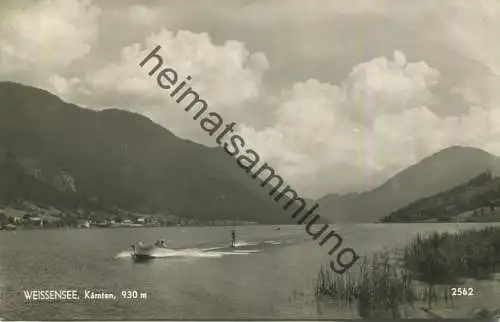 Weissensee in Kärnten - Foto-AK - Verlag Prof. Gustav Fenz Wien gel. 1958