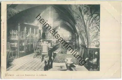 Lübeck - Ratskeller - Verlag J. Nöhring Lübeck ca. 1900