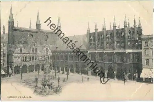 Lübeck - Rathaus - ohne Verlagsangaben ca. 1900