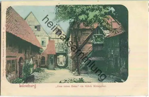 Lüneburg - Zum roten Hahn - Verlag Knackstedt & Näther Hamburg ca. 1900