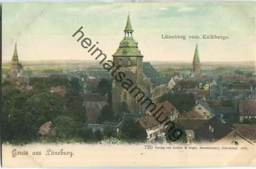 Lüneburg - Blick vom Kalkberge - Verlag Zedler & Vogel Darmstadt 1900