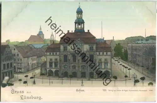 Lüneburg - Rathaus - Verlag Zedler & Vogel Darmstadt 1899