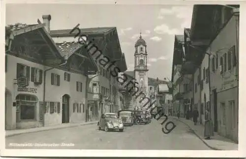 Mittenwald - Innsbrucker Strasse - Foto-AK - Verlag A. Weber & Co. Stuttgart