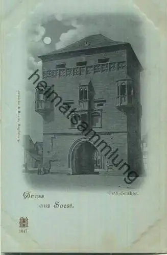 Soest - Otshofentor - Verlag Reinicke & Rubin Magdeburg 1647 ca. 1895