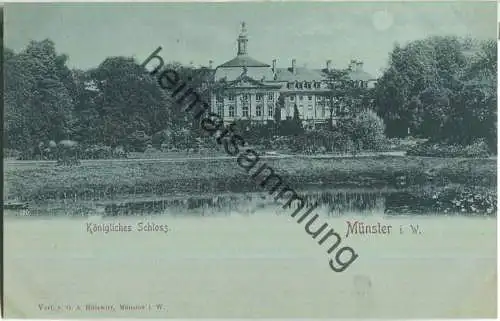 Münster - Schloss - Verlag G. A. Hülswitt Münster ca. 1895