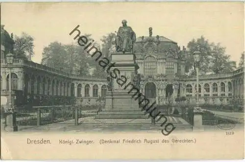 Dresden - Zwinger - Denkmal Friedrich August des Gerechten