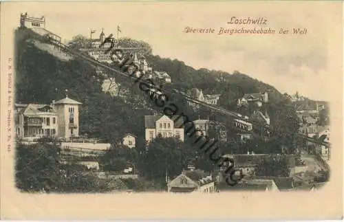 Loschwitz - Die erste Bergschwebebahn der Welt - Verlag G. H. Rehfeld und Sohn Dresden