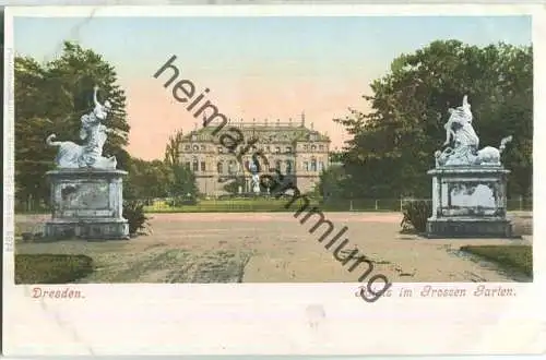 Dresden - Grosser Garten - Palais - Verlag Hermann Poy Dresden