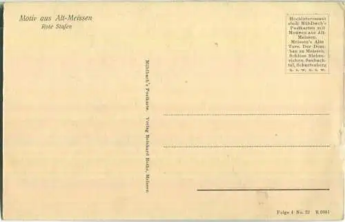 Meissen - Rote Stufen - Verlag Reinhard Rothe Meissen