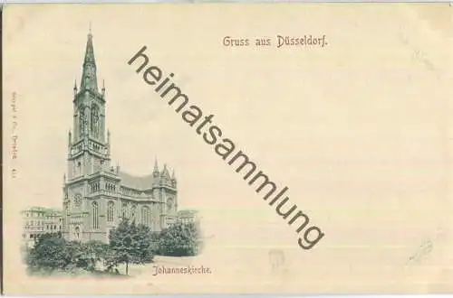 Düsseldorf - Johanneskirche - Verlag Stengel & Co Dresden