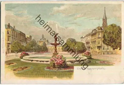 Bonn - Kaiserplatz - Verlag Ludwig Feist Mainz ca. 1895