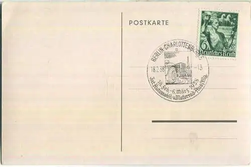 Internationale Automobil- und Motorrad-Ausstellung 1938 - Sonderstempel