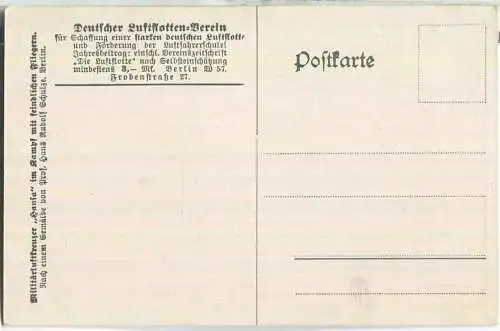 Zeppelin - Militärluftkreuzer Hansa - Deutscher Luftflotten-Verein - signiert Hans Rudolf Schulze