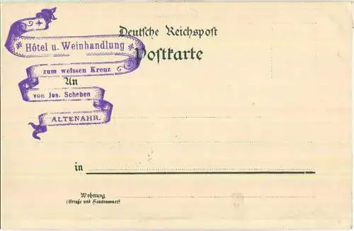 Altenahr - Rittersprung - Verlag H. Fabry Altenahr ca. 1895