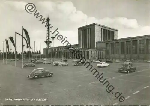 Berlin - Charlottenburg - Messehallen am Funkturm - Foto-AK Grossformat - Verlag Carl Köfer Berlin